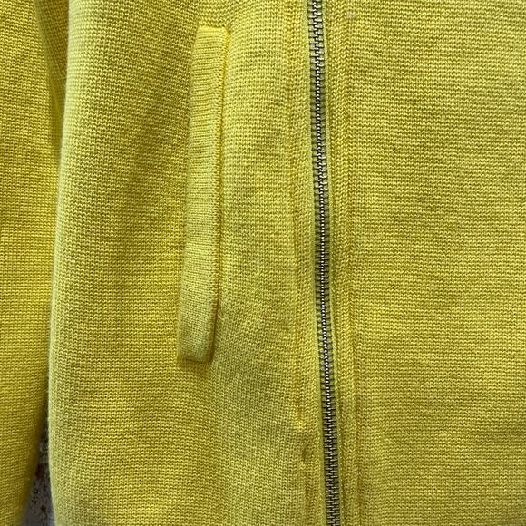 Lauren Ralph Lauren Yellow Cotton Moto Jacket Size Small - Picture 7 of 10